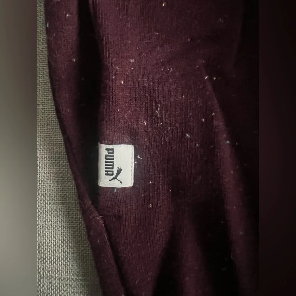 Puma Women's Live In Burgundy Speckled Sweatpants - Picture 10 of 12